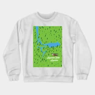 Argentino Lake - Argentina map Crewneck Sweatshirt